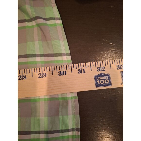 Columbia Green Plaid Button‑Down Shirt  Mens Large Outdoor Casual - Picture 9 of 9